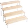 Zoegneer Scala in legno acrilico, scaffale portaoggetti da scrivania, multistrato, fatto a mano, per casa, ufficio, vendita al dettaglio (4 strati 40 cm)