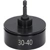 Aolidsive Testa della Macchina Sigillatrice Elettrica Portatile, Tappatore in Metallo per Tappare Bottiglie da 30 a 40 Mm, Ideale per Bottiglie di Plastica e Vetro