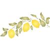 Stencil Company Lemon Branch stencil - 32 x 16.5 cm - riutilizzabile di frutta verdura cucina stencil da - da usare su carta progetti scrapbook Journal muri pavimenti tessuto mobili in vetro legno, ecc.