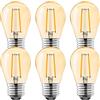 ProCrus E27 LED 2W Lampadina Vintage,Lampadina Edison E27,Lampadine E27,Lampadina Bianca Calda 2700K,Equivalente Lampadina 10W,Lampadina LED E27,Non Dimmerabile,Confezione da 6