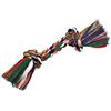 Nobby Os con 2 fiocchi, giocattolo in cotone per cani, multicolore, 180 g