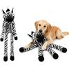 Flamingo giochi per cani - zebra Zira nero e bianco L - peluche con squeaker - gioco senza imbottitura - 25x20x100cm