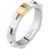 TRUSSARDI Anello da donna in acciaio, collezione T-Logoo, acciaio