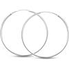 SoulCats®, orecchini a cerchio in vero argento sterling 925er, 8, 12, 16, 20, 25, 40, 55, 75 o 90 mm. e argento, colore: 55 mm, cod. C11_8