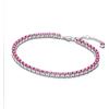 Pandora Timeless 591469C04-16 - Braccialetto da tennis in argento Sterling con cristalli, lunghezza 16 cm, colore: Rosa, 591469C04-16, Argento sterling, Zirconia cubica