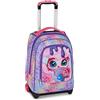 SJ GANG STYLE JAM GANG Big Trolley, 30 L, Doppio Scomparto, Spallacci a scomparsa, Doppio uso, Tasca frontale, Scuola elementare, Violet, Bambine, rosa/viola