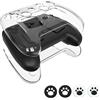 Generic Custodia Protettiva + Cappucci per Joystick per Steam Controller 2, Custodia Trasparente in PC Antigraffio con 2 Cappucci per Joystick (Modello B)