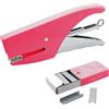 Powersell Levapunti, Perforatore e Pinzatrice con Colore a Scelta (ROSA FLUO, PINZATRICE)