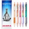 Zebra Pen Zebra Z-Grip - Penna a sfera liscia, pennino da 1,0 mm, fusti alla moda, in confezione regalo (confezione da 5)