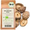 Kamelur 100g di funghi Shiitake BIO essiccati a fette - funghi secchi senza additivi, cibo asiatico - funghi secchi BIO in confezione biodegradabile