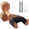 Elegrip Supporto Da Parete Per Violino, Supporto a Muro per Ukulele Gancio con Blocco Automatico Di Sicurezza Fissaggio a Muro in Legno in Casa O in Studio