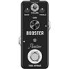 Rowin pedali analogici Micro Boost per chitarra elettrica, amplificazione del segnale con mini bypass True