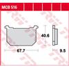 TRW Pastiglie Freno Organiche MCB 516
