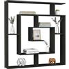 Dmora Bibliothèque Kraz, Etagère de bureau, Porte-livre mobile, Librairie, 125x22 h129 cm, Anthracite