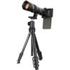Levenhuk Kelvin TLC50 Teleculare per Smartphone 20-60x Oculare Fotocamera | Teleobiettivo Zoom Ottico con Adattatore Universale Treppiede Vetro Ottico Multirivestito Accessori Inclusi