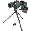 Levenhuk Kelvin Snap 10x50 Fotobinocolo per Smartphone | Binocolo per Adulti Foto e Video Lenti da 50 mm Adattatore Universale Treppiede Otturatore Remoto Bluetooth Impermeabile