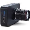 MOKOSE Fotocamera HDMI da 12 MP, 4 K, 1080 P, USB HD, con registrazione 4 K @ 30 FPS, fotocamera industriale C/CS Mount, time-lapse e immagini in serie, con obiettivo varifocale manuale da 6 a 12 mm