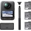 DJI Osmo 360 Adventure Combo, fotocamera 360 con immagini a 360° da 1 pollice, durata della batteria estesa con 3 batterie, video nativi a 360° in 8K, action cam per sport e vlog