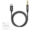 NEEWER Cavo AUX 2 in 1 da 1m/3,3ft, Cavi Audio TRS da 3,5mm a USB C/iOS Compatibile con iPhone 16 Pro Max 15 14 13 12 Android Samsung S25 Ultra S24 S23 Smartphone Tablet Cuffie, LM13