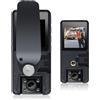 OPFVUJIKX Fotocamera corporea, A39 1080P Visione notturna a infrarossi Full HD Mini telecamera Cam Piccola videocamera 180 gradi Grandangolo Bodycam della polizia per la Sicurezza, il Lavoro(64GB,Standard set)