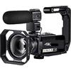 LLOOPK Videocamera, Videocamera 4K Vlog Zoom ottico 10X Full HD Camaras Blog Riprese(Bundle A)