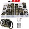 NONE 150/100 pz Guarnizione Incollata Anello di Tenuta Assortimento Kit Vite di Scarico Olio Combinato Rondella Set di Guarnizioni M6 M8 M10 M12 M14 M16 M18 M20 M22