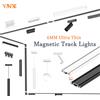 YANKE Luci a binario a LED magnetiche 6mm Ultra sottile Sicuro 48V Sistema di plafoniera a montaggio superficiale Lampada a binario ma