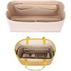 NONE Borsa con inserto in feltro Inserto per organizer cosmetico per borsa Goyard, borse per trucco con cerniera, borsa interna adatta per borse di lusso da donna