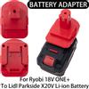 NONE Adattatore per utensili Ryobi/Bosch/Hitachi 18V agli ioni di litio, convertitore per batterie Lidl Parkside X20V agli ioni di litio, accessori per utensili elettrici