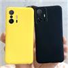 Rlisize Custodia in silicone per Xiaomi 11T Custodia Mi 11T Pro Soft Slim Fundas Coque Candy Matte Copertura del telefono per Xiaomi 11T Pro Mi11T Pro Paraurti