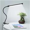L-MANG Lampada da scrivania a clip a LED, dormitorio per studenti, camera da letto, scrivania, lampada da lettura sul comodino, piccola lampada da scrivania per protezione degli occhi, nera