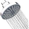 LEENKEA Soffione doccia cromato ad alta pressione, spruzzatore, pioggia regolabile, montaggio a parete, rubinetto per bagno, accessori per il bagno