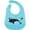 NONE Bavaglini impermeabili per bambini Roba per bambini Bavaglino stampato con animali simpatico cartone animato Ragazza Ragazzo Bavaglino in morbido silicone regolabile Roba per l'alimentazione del