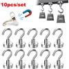 10 pezzi ganci magnetici resistenti ganci portaoggetti multiuso ganci portaoggetti da cucina per la casa ganci portaoggetti per chiavi ganci da bagno