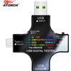 ATORCH Tester USB DC Tipo-C PD Voltmetro digitale Ampero Tensione Corrente Monitor Amperometro Rivelatore Accumulatori e caricabatterie di riserva Misuratore di capacità 8.0A