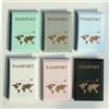 Custodia per passaporto Porta passaporto Mappa del mondo Organizer Custodia protettiva per carte Porta carte di credito Porta documenti d'identità Portafoglio per passaporto