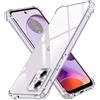 panbon Custodia morbida in silicone antiurto per Motorola Moto G14 G34 G54 G54 (Brasile) G84 5G G04 G24 Power G10 G20 G30 Cover posteriore trasparente e spessa
