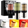 ASLENT 2 Pezzi Lampadine LED 1156 BA15S P21W BAU15S PY21W T20 7440 W21W 7443 T25 3157 1157 P21/5W W21/5W 144SMD per Indicatori di Direzione