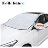 HELLOLEIBOO LEIBOO Scudo da neve magnetico per auto Prevenzione del gelo Copertura per auto antigelo Parabrezza anteriore per auto Parasole Scudo da neve addensato Cappotto automatico
