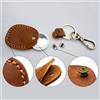 JETTING Adatto per custodia portachiavi in pelle AirTag Custodia per localizzatore Airtag Custodia per carta di accesso in PU