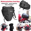NONE Borsa per sedile posteriore per moto Borsa a tracolla multifunzionale resistente all'usura impermeabile di grande capacità Zaino per moto da esterno