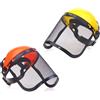 NONE Cappello per casco di sicurezza per tagliaerba da giardino 1PC con maschera protettiva in rete integrale per protezione forestale con decespugliatore