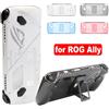 MIIQNUS Per ROG Ally Custodia protettiva trasparente Cover posteriore antiurto con staffa Console portatile Shell Accessorio di gioco a copertura totale