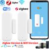 WMUN Tuya WiFi Zigbee Sensore per porte Sensore per finestre Sensore di contatto per Smart Home Smart Life APP Controllo remoto per Yandex Alexa