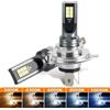 DukallSon 2 pezzi LED faro per auto H4 H7 H11 H3 H8 H9 H16JP H1 9005 9006 fendinebbia guida automatica lampade da corsa 6500K 12V 24V bianco
