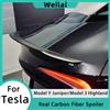 heenvn Spoiler per ginepro modello Y per Tesla Model 3 Highland Spoiler in vera fibra di carbonio Accessorio per auto con ala posteriore per bagagliaio ad alte prestazioni
