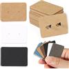 Ailimi 50/100pcs 3.5x2.5cm Espositori per orecchini Carte di carta Kraft per le donne Gioielli fatti a mano Orecchini Borchie Imballaggio Cartellini dei prezzi al dettaglio