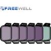 FREEWELL Kit di filtri ND standard Freewell, confezione da 6, ND8, ND16, ND32, ND64, ND128 e filtri PL per accessori drone DJI Flip e DJI Lito X1