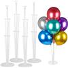 NONE 4 set di kit per supporti per palloncini, supporti per bastoncini per palloncini con base per decorazioni per feste di laurea, compleanno, rivela il genere