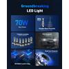 NOVSIGHT H11 LED H7 H8 H9 9005 HB3 9006 HB4 H4 Faro per auto Lampadine a LED 6500K Luci per auto bianche 70W 18000LM H7 Canbus Mini Dimensioni Luci automatiche